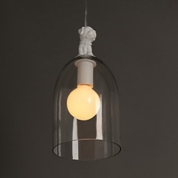 Kreativní malá kapací lampa Droplight Cartoon Dog Taipei Rural Glass Individuality