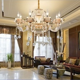Jednoduchá evropská luxusní lampa typu Gold Jade Zinc Alloy