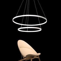 Závěsné světlo moderní design vysoce kvalitní dva prsteny