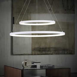 Závěsné světlo moderní design vysoce kvalitní dva prsteny
