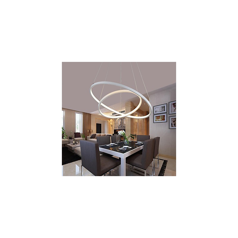 Závěsné světlo moderní design vysoce kvalitní dva prsteny