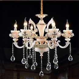 Jednoduchá evropská luxusní lampa typu Gold Jade Zinc Alloy