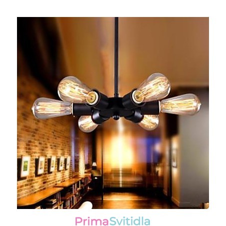 American Country Industrial Wind Six Head Ruské kolo Droplight American Country Industrial Wind Six Head Ruské kolo Droplight