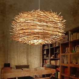 Evropský a americký Denss Rattan Weaving Lustr