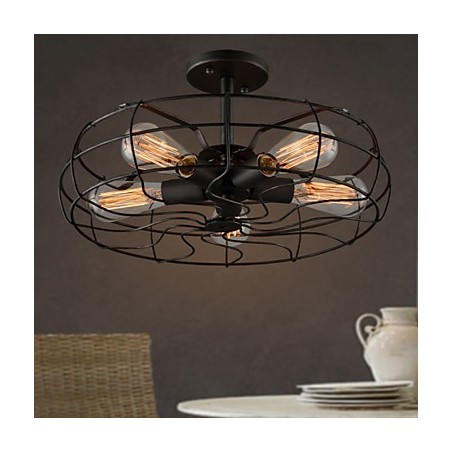 Americká country lampa průmyslového designéra Personalizovaná lampa Evropská retro ventilátorová stropní lampa Americká country lampa průmyslového designéra Personalizovaná lampa Evropská retro ventilátorová stropní lampa