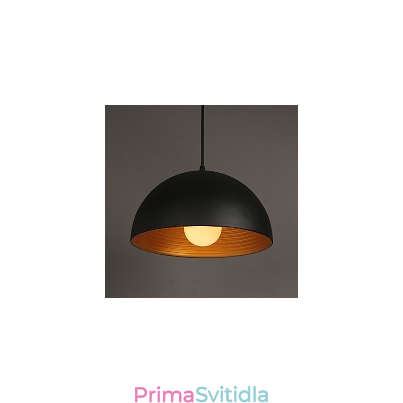 Kreativní lampa kulaté komínové svítidlo kované železné lustry lustr černé a bílé