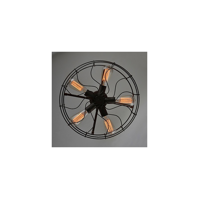 Americká country lampa průmyslového designéra Personalizovaná lampa Evropská retro ventilátorová stropní lampa