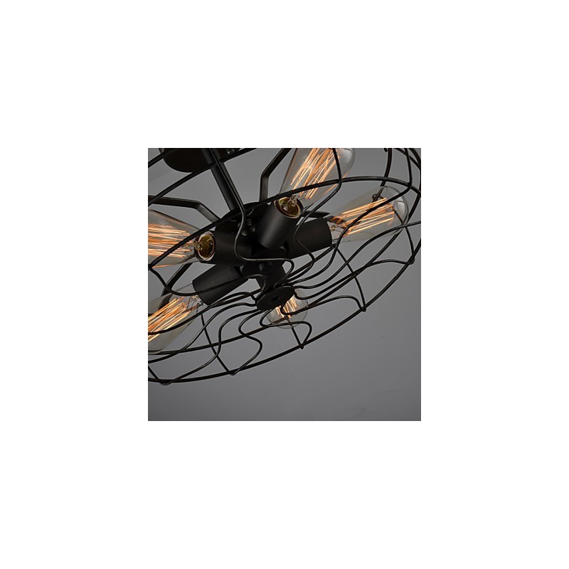 Americká country lampa průmyslového designéra Personalizovaná lampa Evropská retro ventilátorová stropní lampa