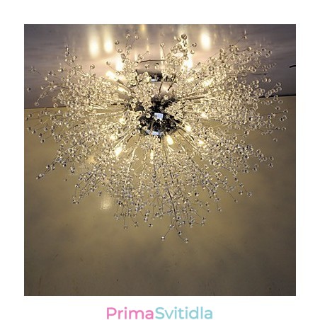 G4 Mitated Crystal Závěsná lampa Light Nerez ocel Dia 90CM G4 Mitated Crystal Závěsná lampa Light Nerez ocel Dia 90CM