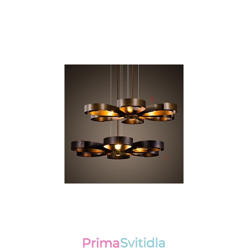 Retro klasická kovová stropní svítidla Jednoduché závěsné svítidlo Cafe závěsné svítidlo
