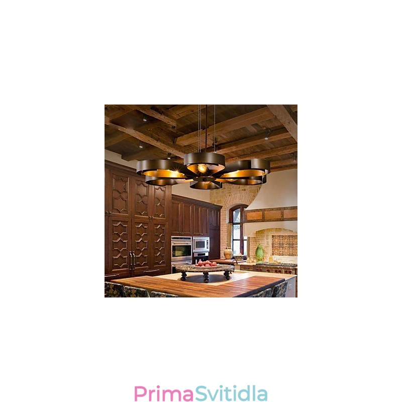 Retro klasická kovová stropní svítidla Jednoduché závěsné svítidlo Cafe závěsné svítidlo