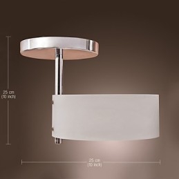 Moderní moderní mini stylový chromový kovový lustr zapuštěná garáž