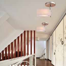 Moderní moderní mini stylový chromový kovový lustr zapuštěná garáž