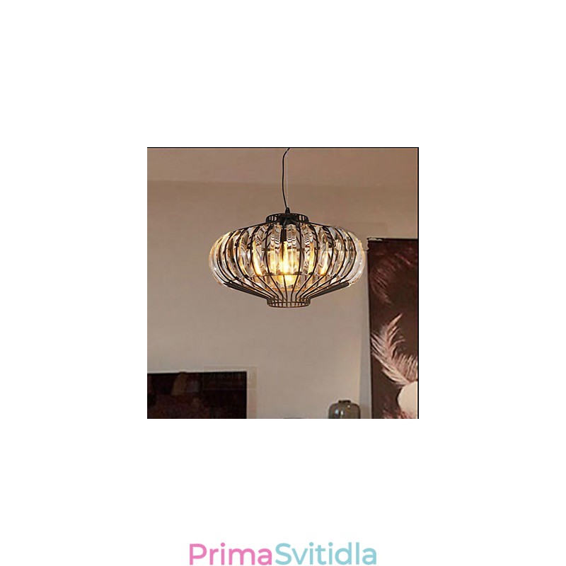 Jednoduchý křišťálový lustr Iron Art Creative