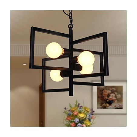 Vintage country malba kovový přívěsek světlo garáž