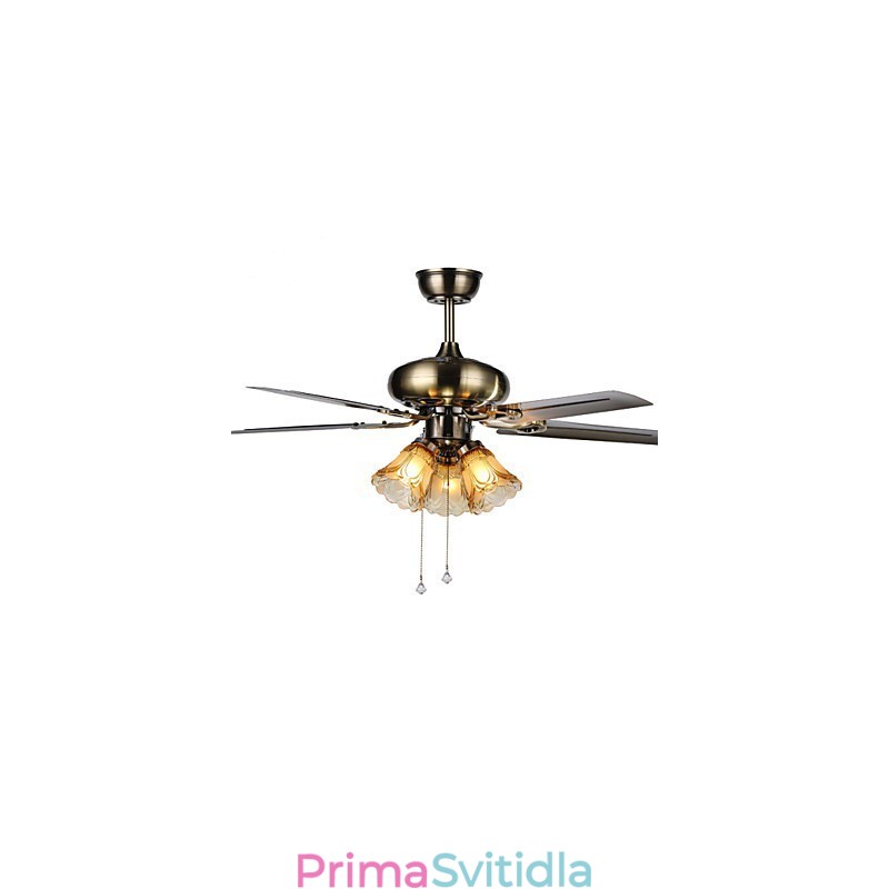 Stropní ventilátory Luxe Eco moderní stropní ventilátor s lehkými 42palcovými lopatkami Povrchová úprava z broušené oceli