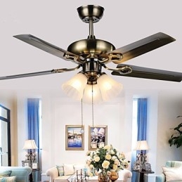 Stropní ventilátory Luxe Eco moderní stropní ventilátor s lehkými 42palcovými lopatkami Povrchová úprava z broušené oceli