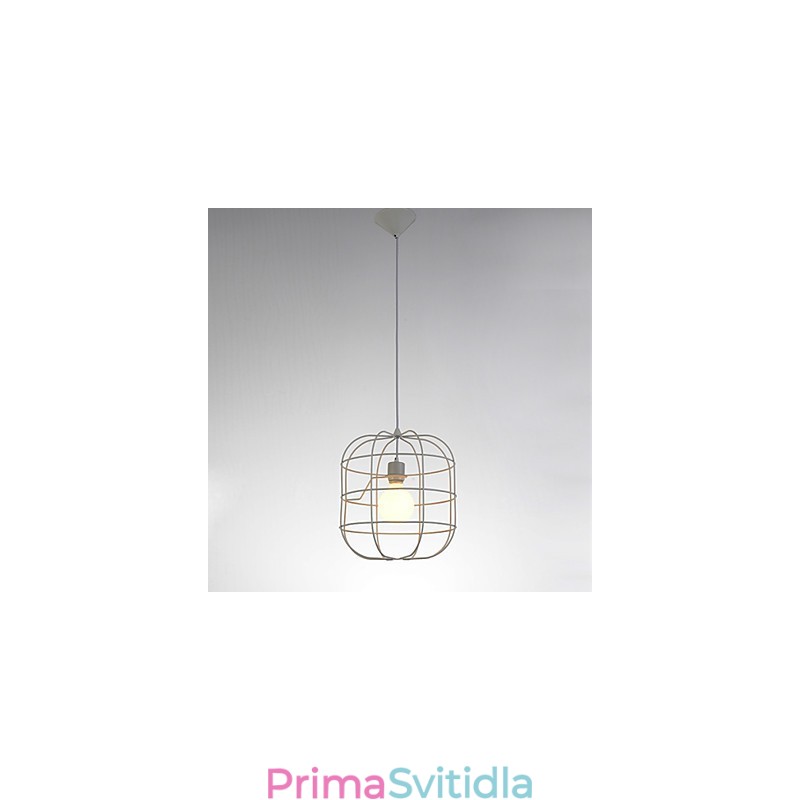 Mini umělecká závěsná lampa Birdcage 1 Light Mordern Jednoduchost Povrchová úprava Černá Bílá Kovová uhlíková ocel Droplight