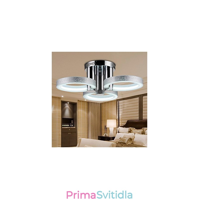 Lustr moderní stříbrná 3 světla
