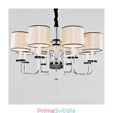 Moderní moderní křišťálový chromový kovový lustr Moderní moderní křišťálový chromový kovový lustr