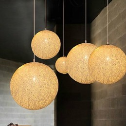 Současná a smluvní kulovitá lampa Cany Art lampa Konopná kuličková závěsná lampa