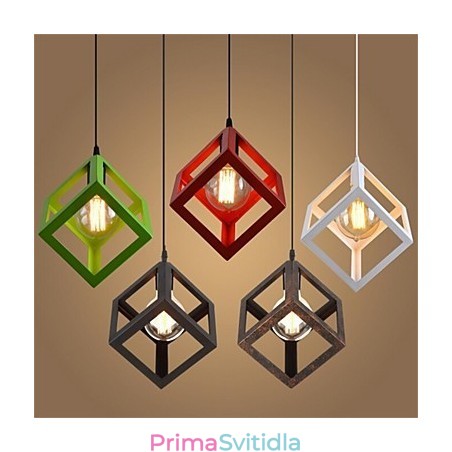 Americký Retro Birdcage Tvar Železný umělecký lustr Americký Retro Birdcage Tvar Železný umělecký lustr