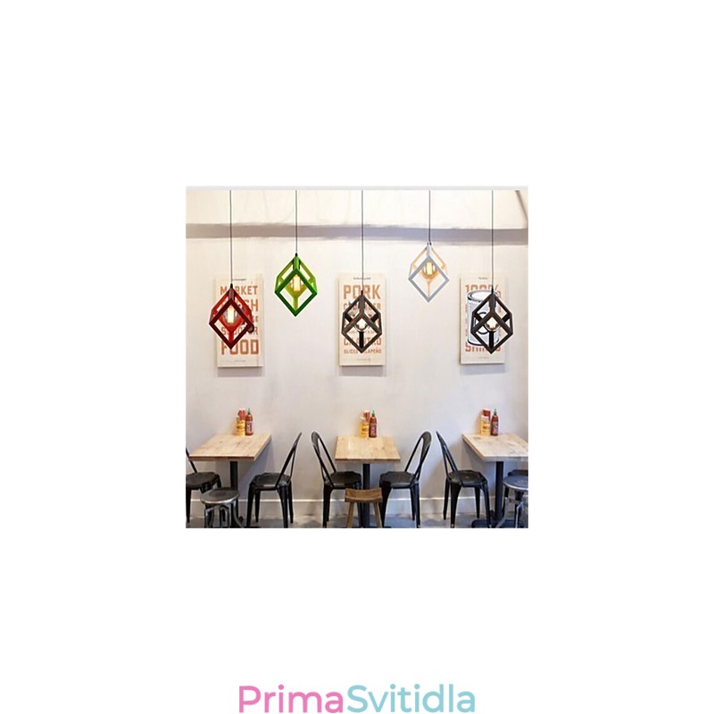 Americký Retro Birdcage Tvar Železný umělecký lustr