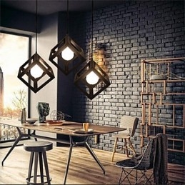 Americký Retro Birdcage Tvar Železný umělecký lustr