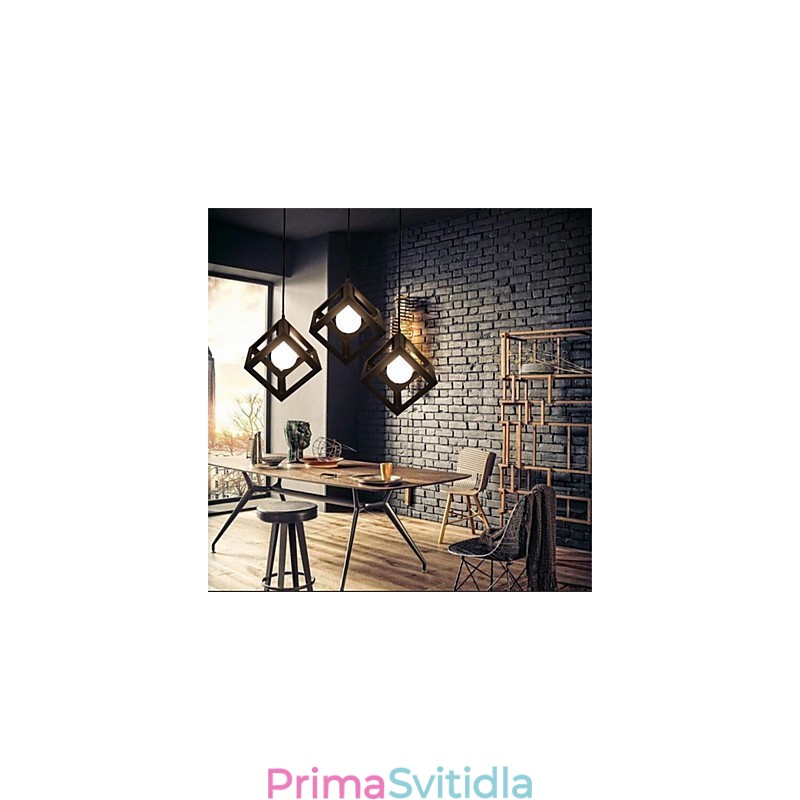 Americký Retro Birdcage Tvar Železný umělecký lustr