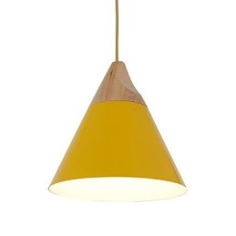 Mini umělecká kuželová závěsná lampa 1 Světlá Mordern Jednoduchost Povrchová úprava Černá Bílá Žlutá Hliník & Dřevěná Droplight