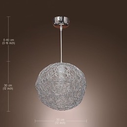 Moderní moderní závěsné svítidlo Globe Mini Style Chrome