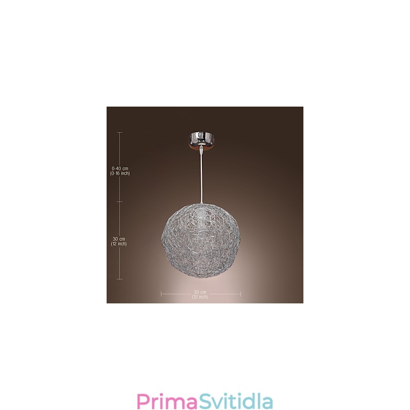 Moderní moderní závěsné svítidlo Globe Mini Style Chrome