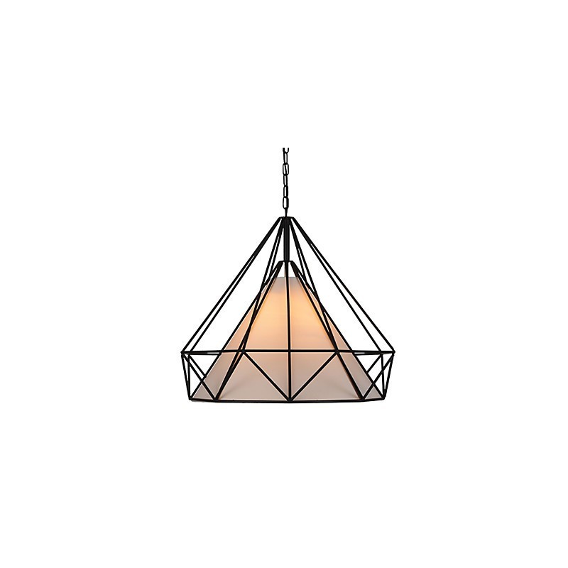 Diamantová mini závěsná lampa 1 Světlo Moderní Jednoduchost Černobílá povrchová úprava Látka z uhlíkové oceli