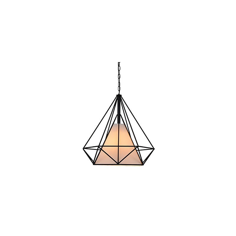 Diamantová mini závěsná lampa 1 Světlo Moderní Jednoduchost Černobílá povrchová úprava Látka z uhlíkové oceli