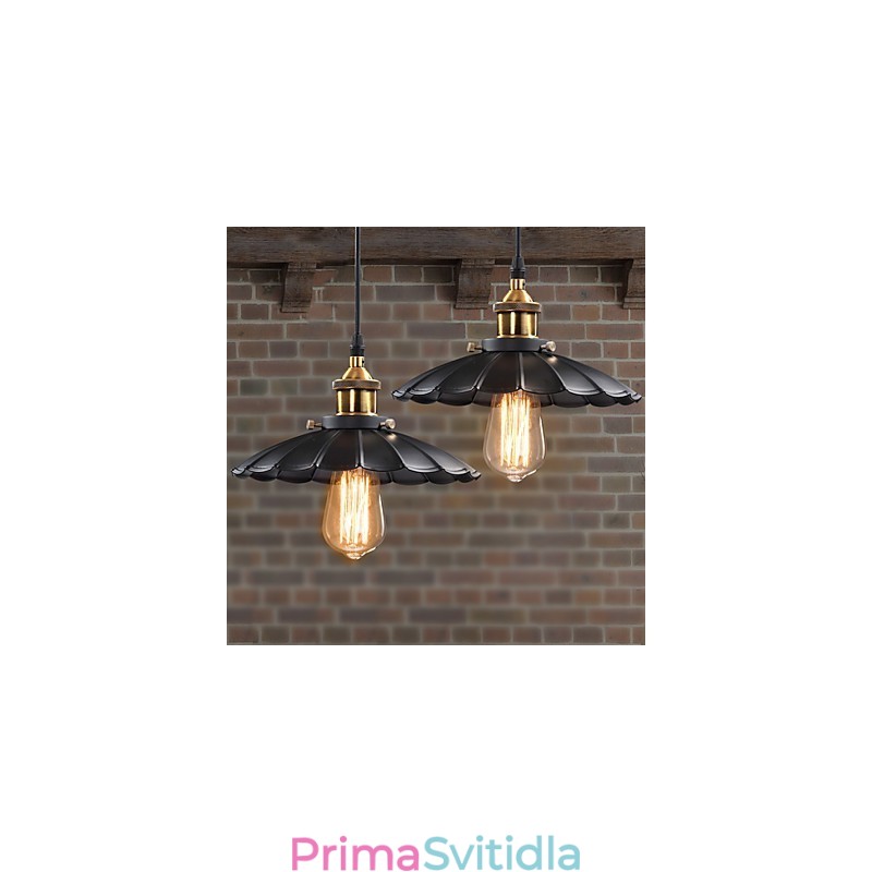 Retro klasický přívěsek v evropském stylu Light Metal Art Droplight