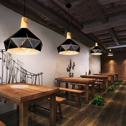 Retro klasická kovová stropní svítidla Jednoduché závěsné svítidlo Cafe závěsné svítidlo