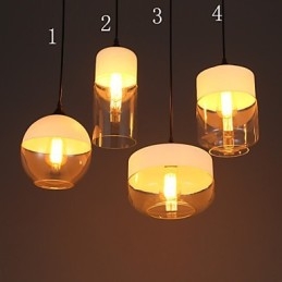 Lustrová lampa z uměleckého tepaného skla Nordic Creative Stair Shop