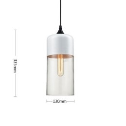Lustrová lampa z uměleckého tepaného skla Nordic Creative Stair Shop