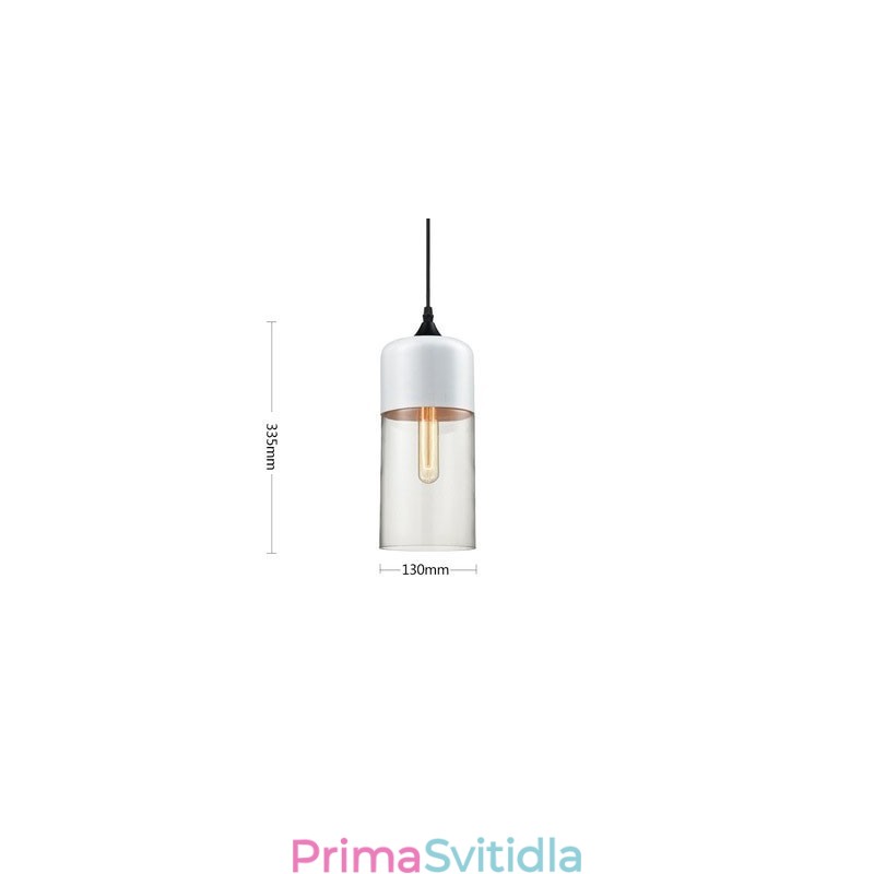 Lustrová lampa z uměleckého tepaného skla Nordic Creative Stair Shop