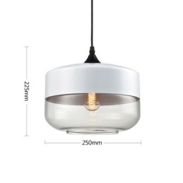Lustrová lampa z uměleckého tepaného skla Nordic Creative Stair Shop