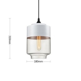 Lustrová lampa z uměleckého tepaného skla Nordic Creative Stair Shop