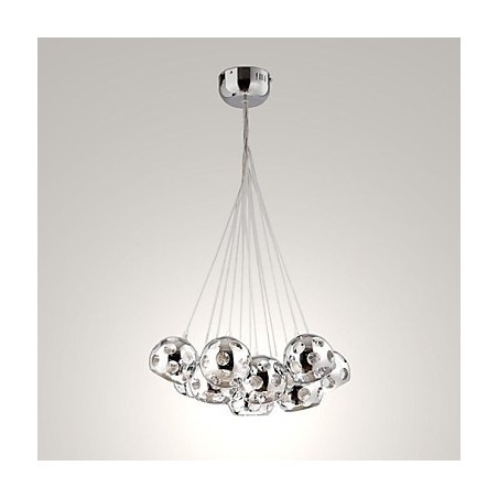 Moderní moderní závěsné svítidlo Globe z chromového kovu