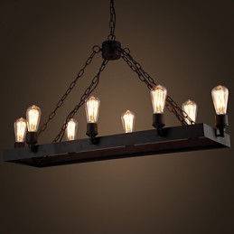 Moderní retro podkrovní lustr Americký venkovský lustr Creative Industrial Cafe Lamp Lights