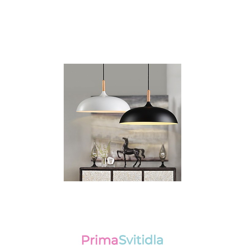 Retro závěsná světelná malba Wood+Metal Cafe závěsná svítidla