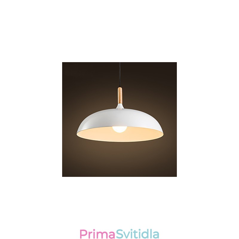 Retro závěsná světelná malba Wood+Metal Cafe závěsná svítidla