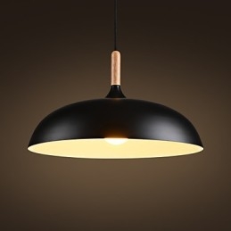 Retro závěsná světelná malba Wood+Metal Cafe závěsná svítidla