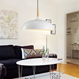 Retro závěsná světelná malba Wood+Metal Cafe závěsná svítidla