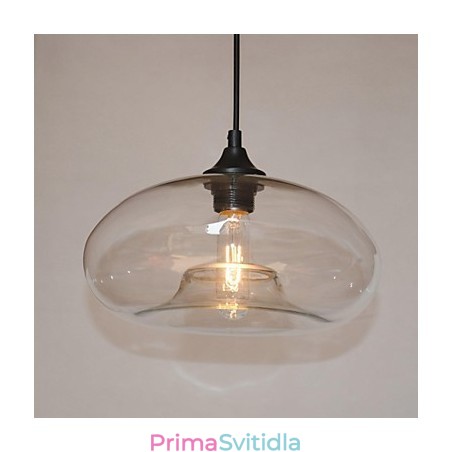 Moderní charakteristický 1 světelný přívěsek s průhledným stínidlem Moderní charakteristický 1 světelný přívěsek s průhledným stínidlem