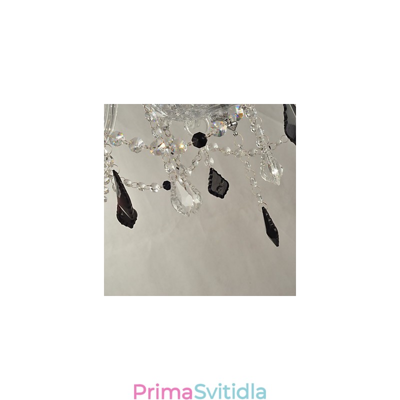 Elegantní křišťálový lustr s 8 světly