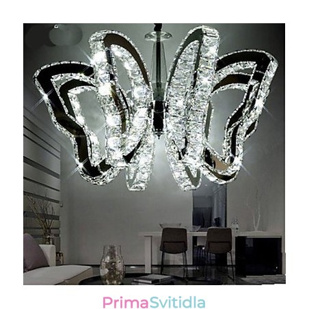 Motýlí lampa Moderní luxusní křišťálová lampa Motýlí lampa Moderní luxusní křišťálová lampa